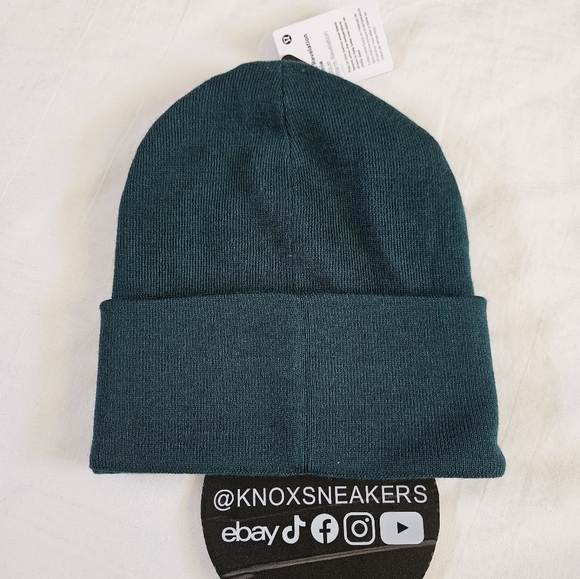 Lululemon Warm Revelation Beanie SMTL Storm Teal Adult One Size - Picture 6 of 6